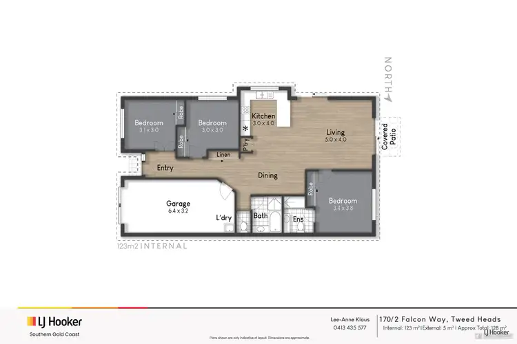 Floorplan of Homely villa listing, 170/2 Falcon Way, Tweed Heads South NSW 2486
