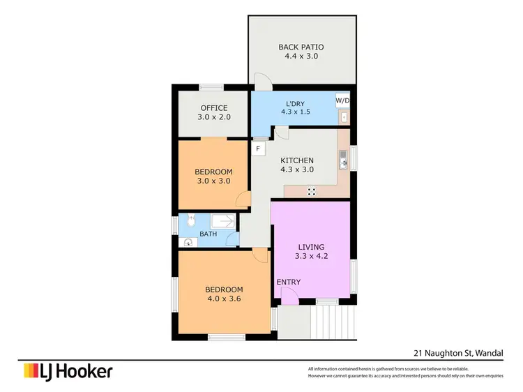 Floorplan of Homely house listing, 21 Naughton Street, Wandal QLD 4700