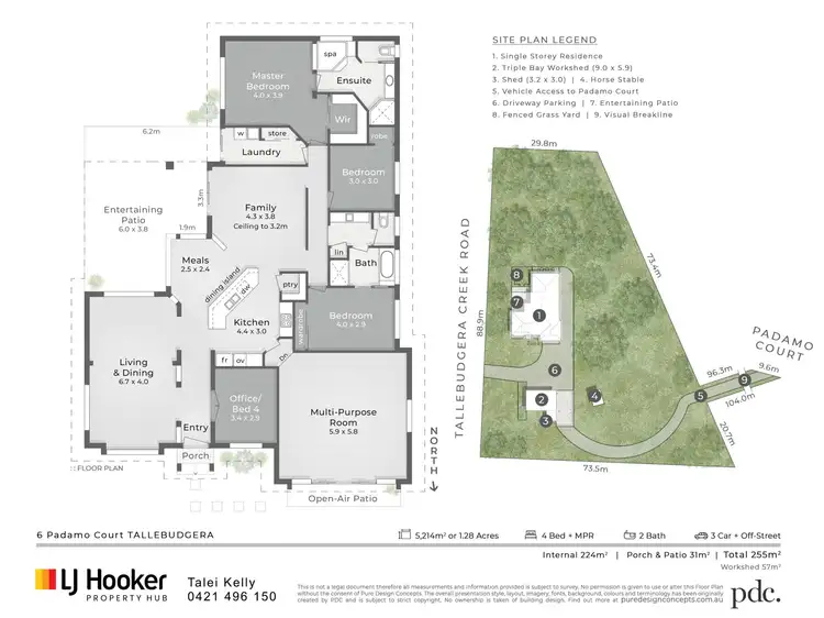 Floorplan of Homely house listing, 6 Padamo Court, Tallebudgera QLD 4228
