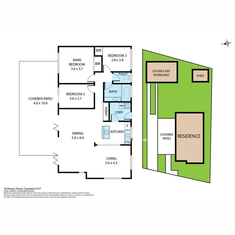 Floorplan of Homely house listing, 34 Bowen Street, Capalaba QLD 4157