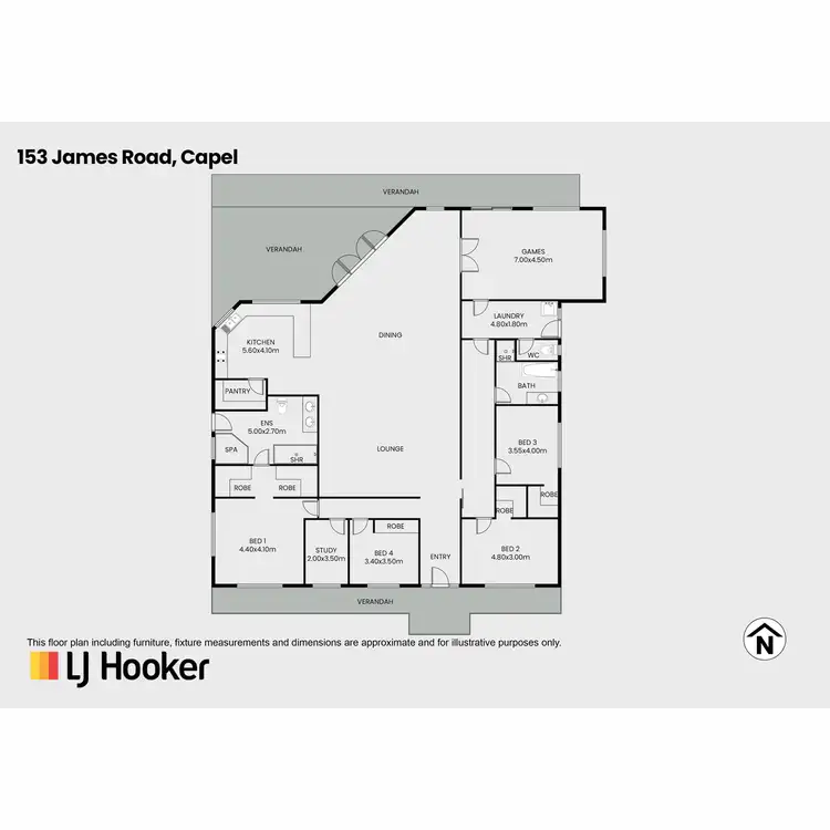 Floorplan of Homely rural property listing, 153 James Road, Capel WA 6271