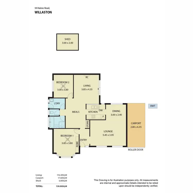Floorplan of Homely house listing, 59 Haines Road, Willaston SA 5118