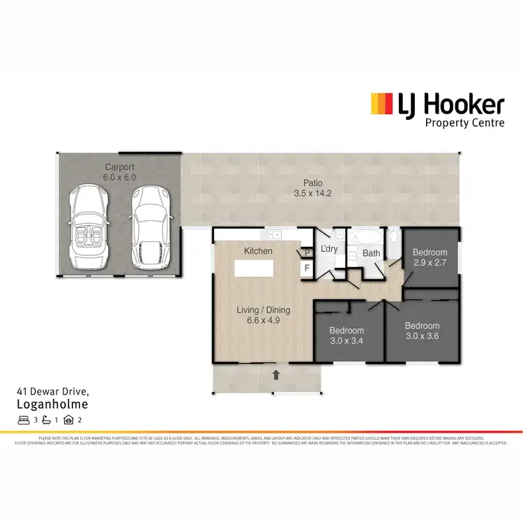 Floorplan of Homely house listing, 41 Dewar Drive, Loganholme QLD 4129