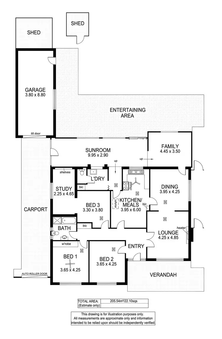 Floorplan of Homely house listing, 4 Beachway Ave, Brooklyn Park SA 5032