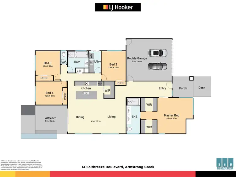 Floorplan of Homely house listing, 14 Saltbreeze Boulevard, Armstrong Creek VIC 3217
