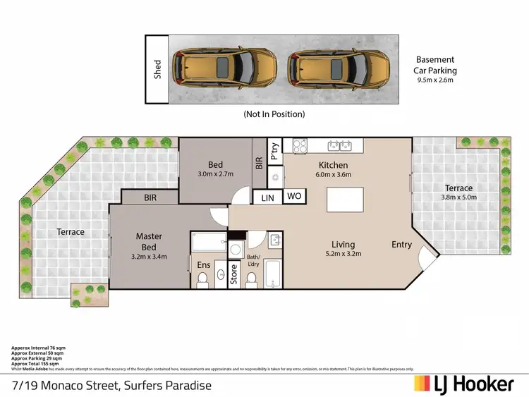 Floorplan of Homely unit listing, 7/19 Monaco Street, Surfers Paradise QLD 4217