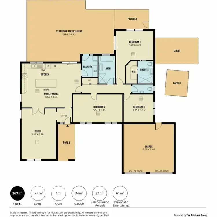 Floorplan of Homely house listing, 40 Waitara Road, Banksia Park SA 5091