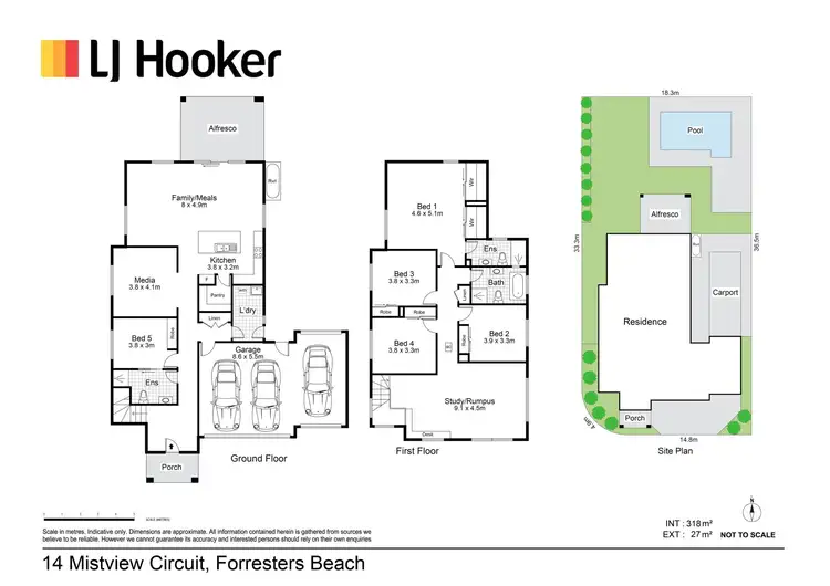 Floorplan of Homely house listing, 14 Mistview Circuit, Forresters Beach NSW 2260