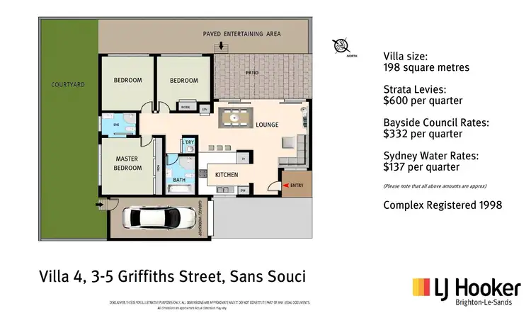 Floorplan of Homely villa listing, 4/3-5 Griffiths Street, Sans Souci NSW 2219