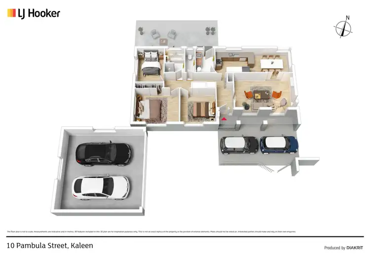 Floorplan of Homely house listing, 10 Pambula Street, Kaleen ACT 2617