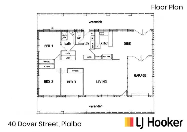 Floorplan of Homely house listing, 40 Dover Street, Pialba QLD 4655