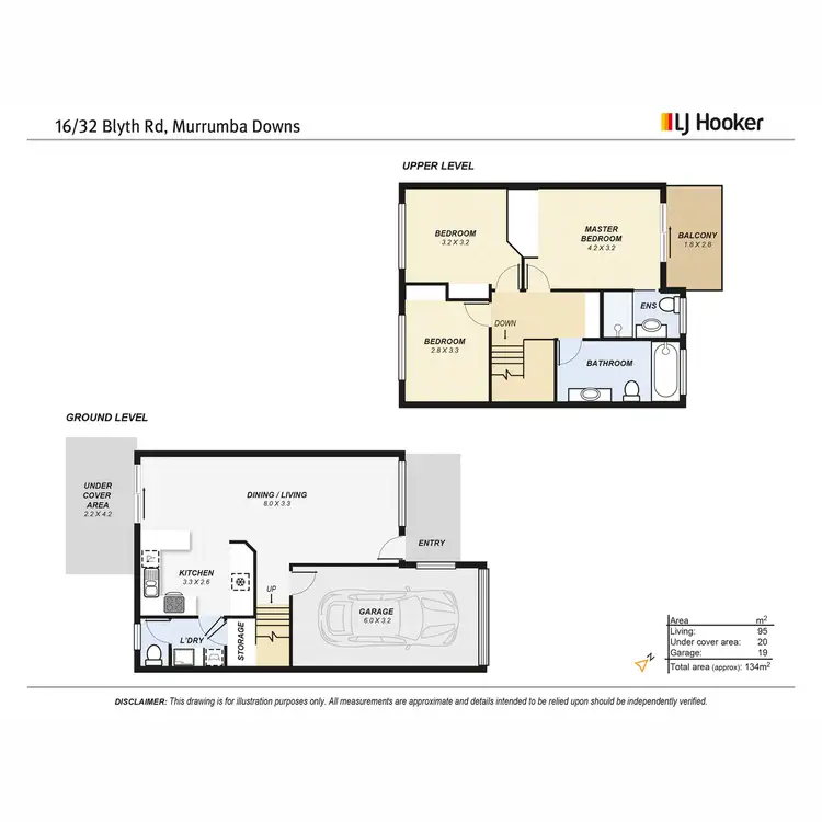 Floorplan of Homely townhouse listing, 16/32 Blyth Road, Murrumba Downs QLD 4503