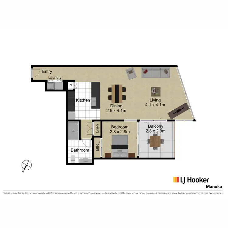 Floorplan of Homely apartment listing, 136/11 Trevillian Quay, Kingston ACT 2604