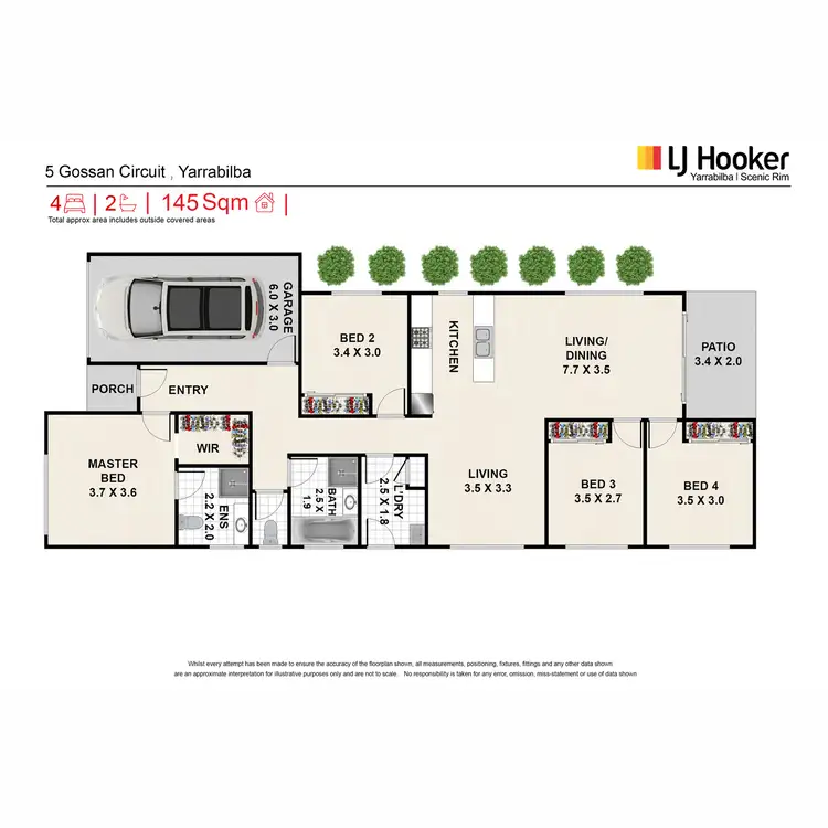 Floorplan of Homely house listing, 5 Gossan Circuit, Yarrabilba QLD 4207