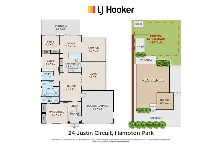 Floorplan of Homely house listing, 24 Justin Circuit, Hampton Park VIC 3976