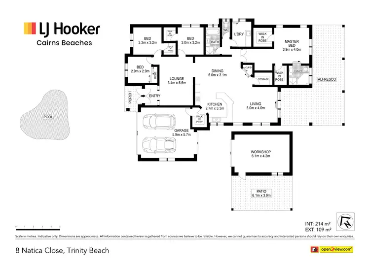 Floorplan of Homely house listing, 8 Natica Close, Trinity Beach QLD 4879