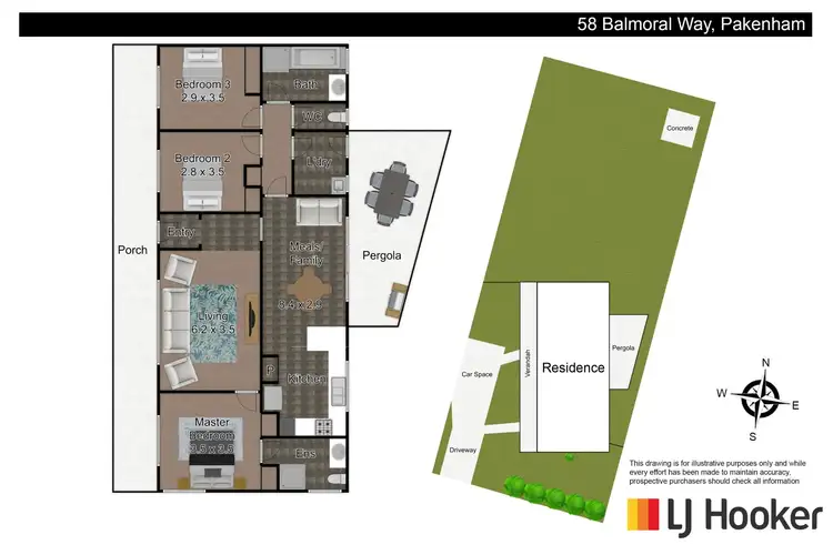 Floorplan of Homely house listing, 58 Balmoral Way, Pakenham VIC 3810