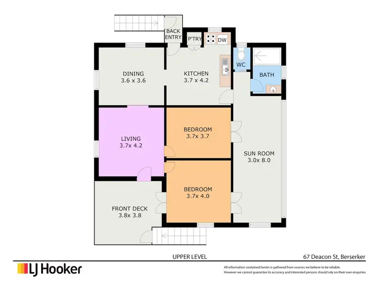 Floorplan of Homely house listing, 67 Deacon Street, Berserker QLD 4701
