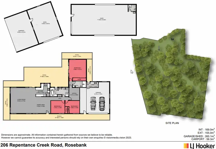 Floorplan of Homely rural property listing, 206 Repentance Creek Road, Rosebank NSW 2480