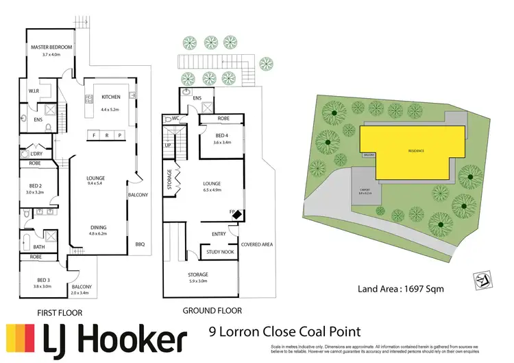 Floorplan of Homely house listing, 9 Lorron Close, Coal Point NSW 2283