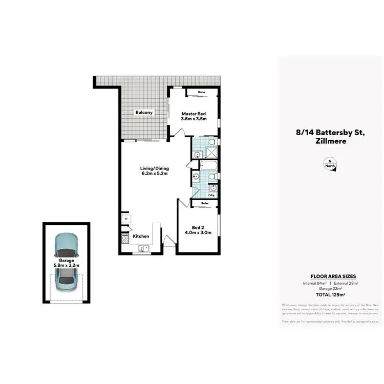 Floorplan of Homely unit listing, 8/14 Battersby Street, Zillmere QLD 4034