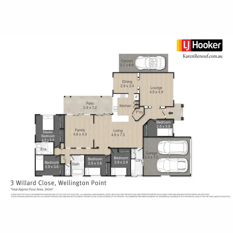 Floorplan of Homely house listing, 3 Willard Close, Wellington Point QLD 4160