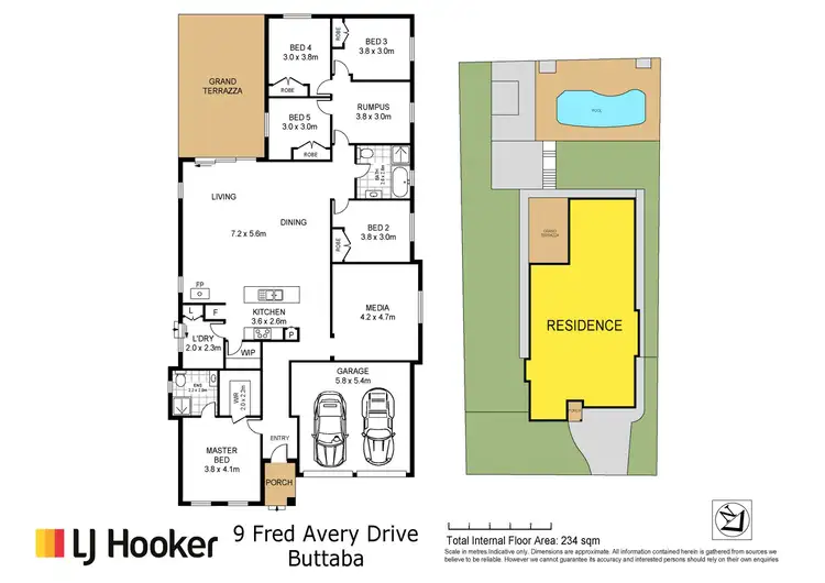 Floorplan of Homely house listing, 9 Fred Avery Drive, Buttaba NSW 2283