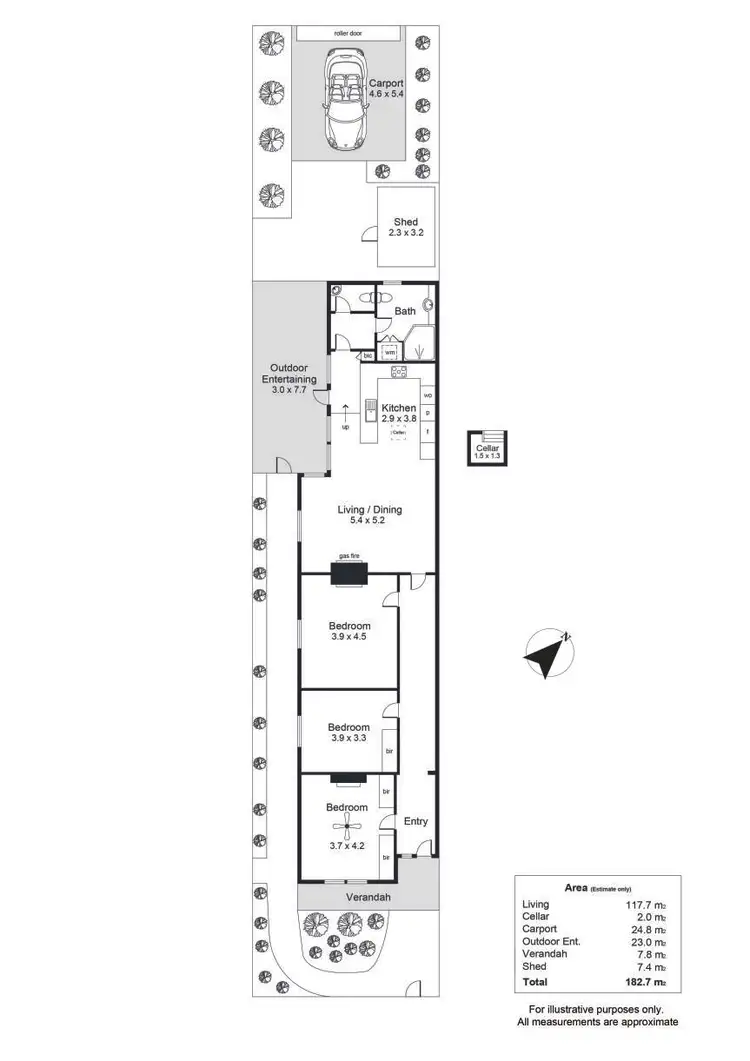 Floorplan of Homely house listing, 24 Westbury Street, Hackney SA 5069
