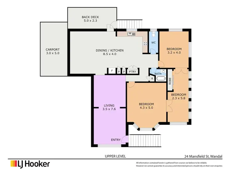 Floorplan of Homely house listing, 24 Mansfield Street, Wandal QLD 4700