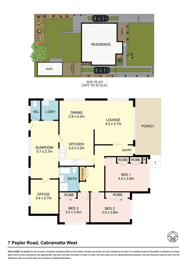 Floorplan of Homely house listing, 7 Pepler Rd, Cabramatta West NSW 2166