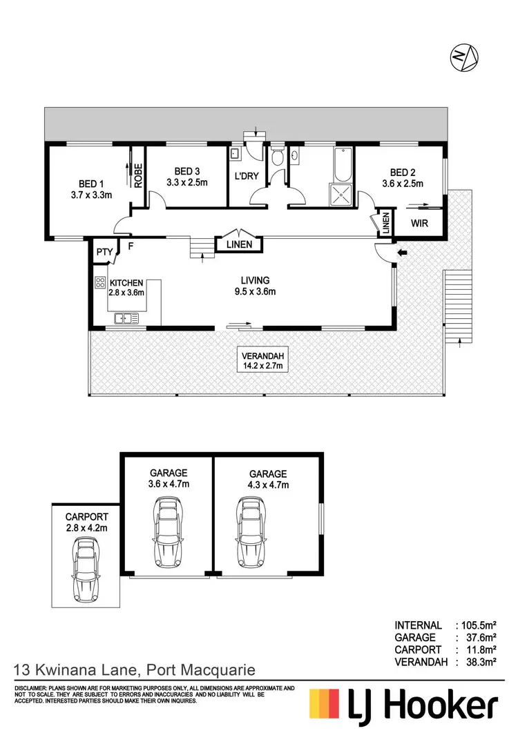 Floorplan of Homely house listing, 13 Kwinana Lane, Port Macquarie NSW 2444