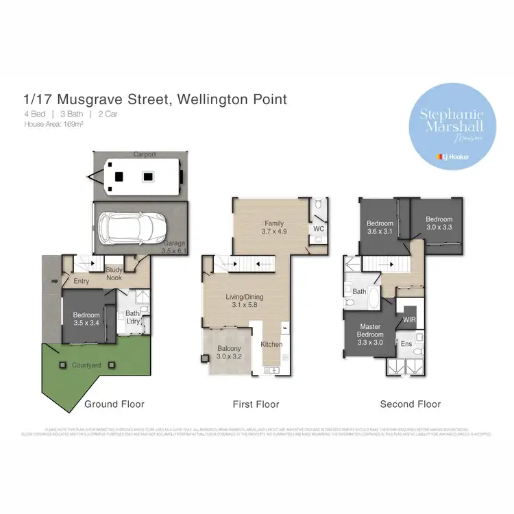 Floorplan of Homely townhouse listing, 1/17 Musgrave Street, Wellington Point QLD 4160