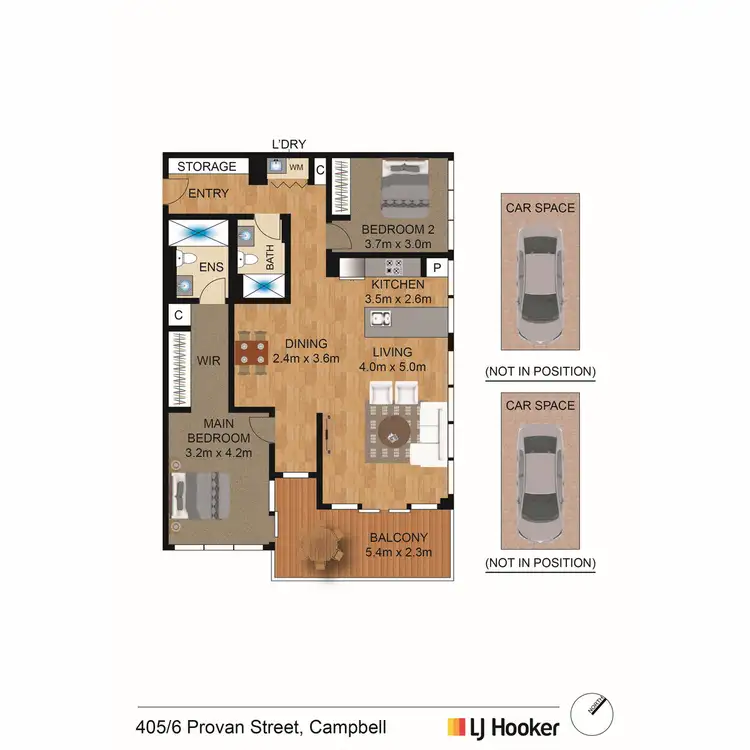 Floorplan of Homely apartment listing, 405/6 Provan Street, Campbell ACT 2612