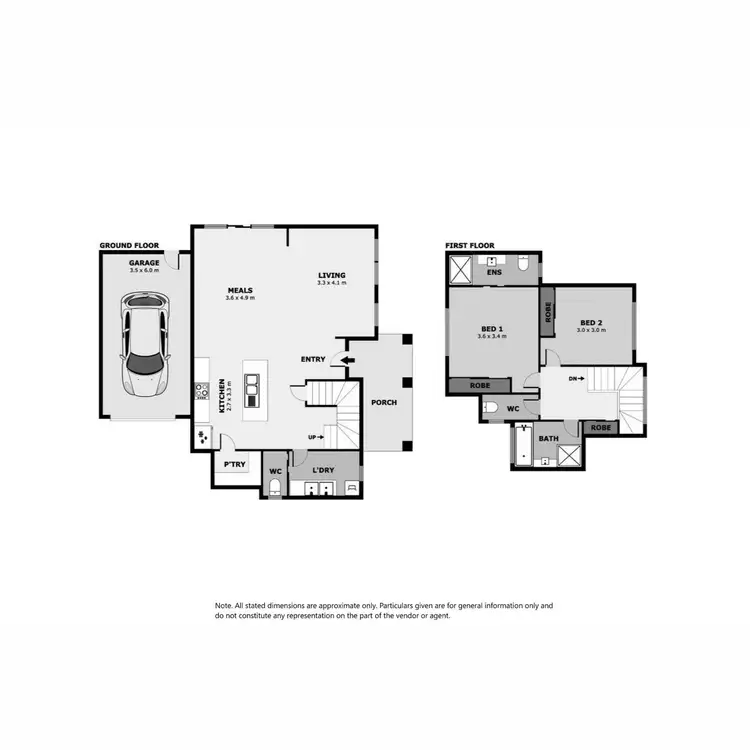 Floorplan of Homely townhouse listing, 1/7 Studley Court, Laverton VIC 3028
