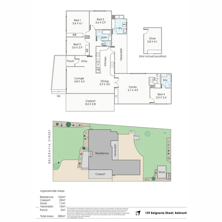 Floorplan of Homely house listing, 159 Belgravia Street, Belmont WA 6104