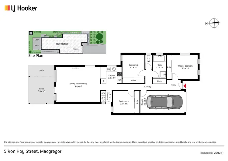 Floorplan of Homely house listing, 5 Ron Hoy Street, Macgregor ACT 2615