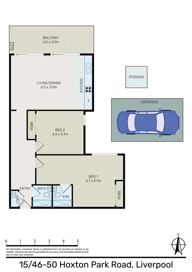 Floorplan of Homely unit listing, 15/46-50 Hoxton Park Road, Liverpool NSW 2170