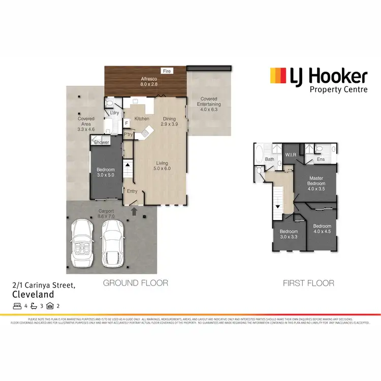 Floorplan of Homely house listing, 2/1 Carinya Street, Cleveland QLD 4163