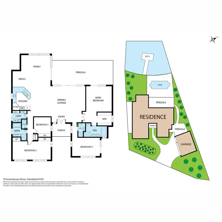 Floorplan of Homely house listing, 18 Sommersea Drive, Raby Bay QLD 4163