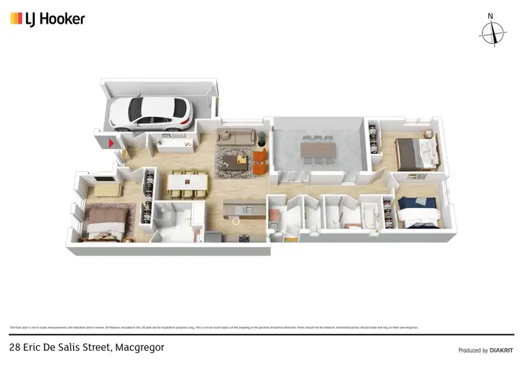 Floorplan of Homely house listing, 28 Eric De Salis Street, Macgregor ACT 2615