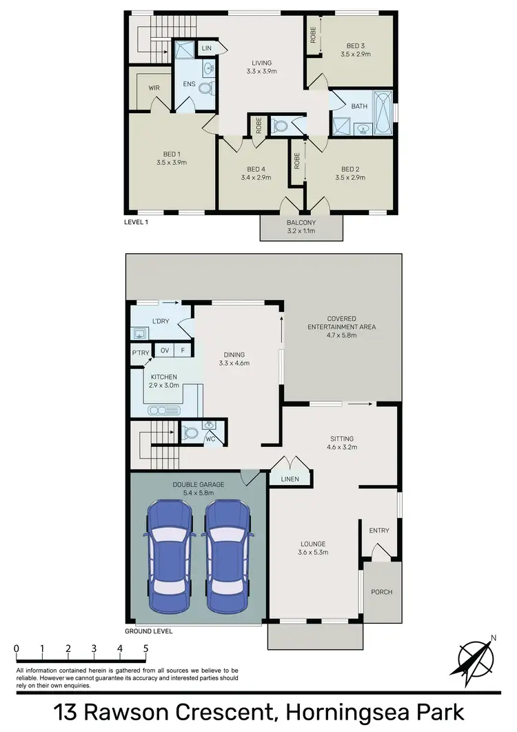 Floorplan of Homely house listing, 13 Rawson Crescent, Horningsea Park NSW 2171