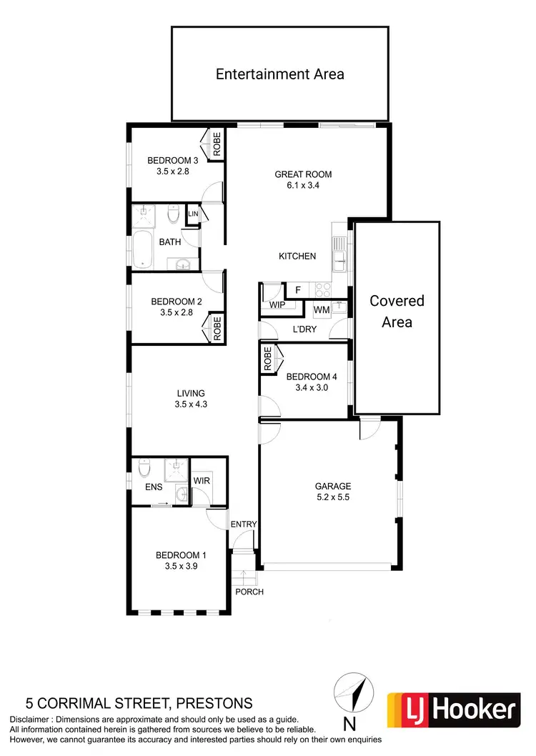 Floorplan of Homely house listing, 5 Corrimal Street, Prestons NSW 2170