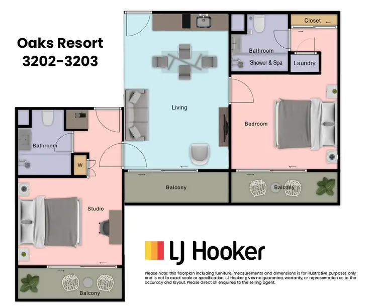Floorplan of Homely apartment listing, 3202-3203/87-109 Port Douglas Road, Port Douglas QLD 4877