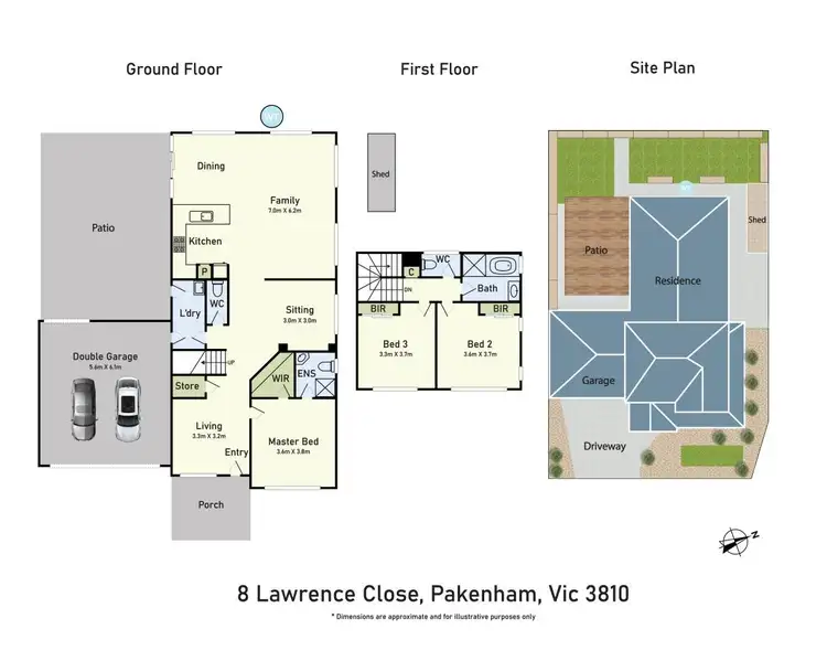Floorplan of Homely house listing, 8 Lawrence Close, Pakenham VIC 3810