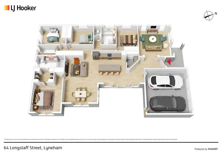 Floorplan of Homely house listing, 64 Longstaff Street, Lyneham ACT 2602