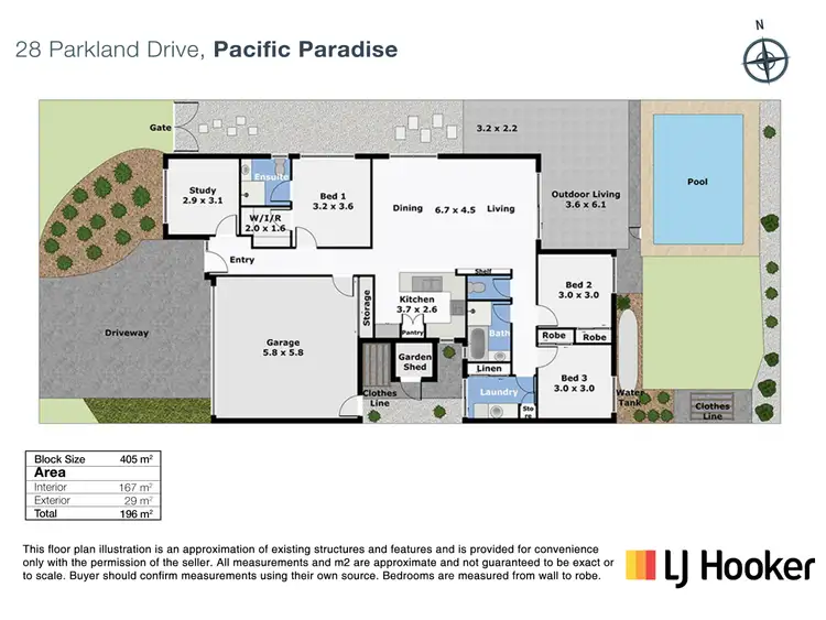 Floorplan of Homely house listing, 28 Parkland Drive, Pacific Paradise QLD 4564