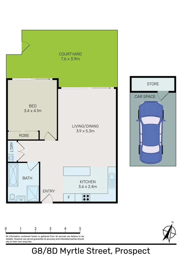 Floorplan of Homely unit listing, G8/8D Myrtle Street, Prospect NSW 2148