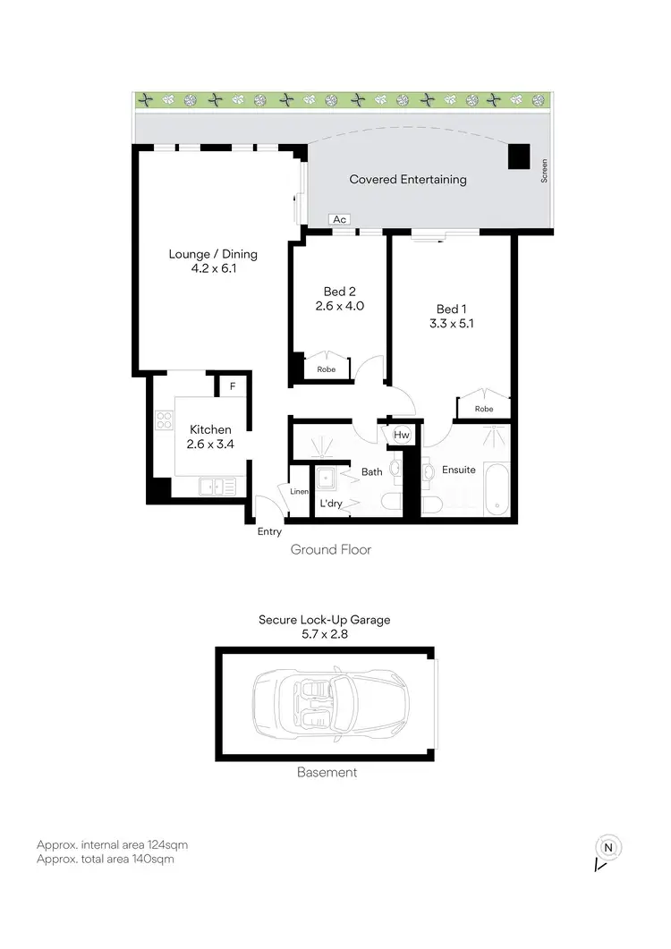 Floorplan of Homely unit listing, Unit 7/69 Bradleys Head Road, Mosman NSW 2088