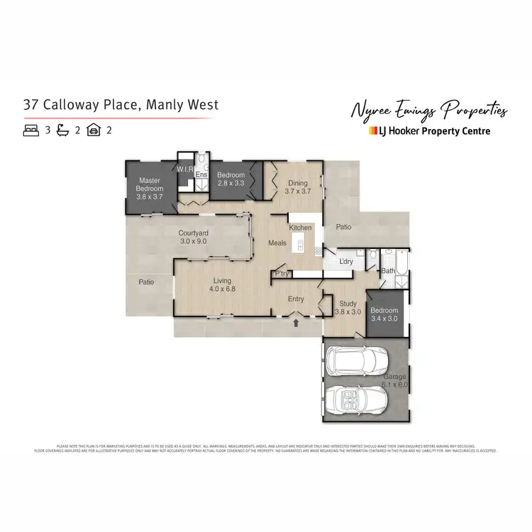 Floorplan of Homely house listing, 37 Calloway Place, Manly West QLD 4179