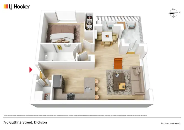 Floorplan of Homely apartment listing, 7/6 Guthrie Street, Dickson ACT 2602